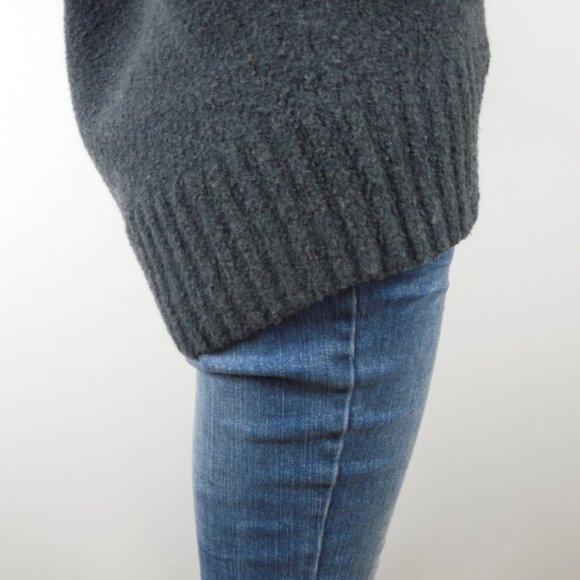 EXPRESS Top XS Casual Gray Boucle Sweater Hi/Low - Picture 5 of 10